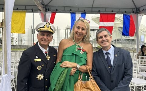 Claudia Cataldi é agraciada com a Ordem do Mérito Naval, a mais alta comenda concedida pela Marinha do Brasil a um civil